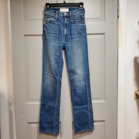 Mother Jean Women Size 25 High Waist Rider Skimp Medium Wash 5 pockets fly zip - Picture 1 of 12